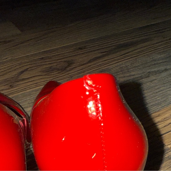 Calvin Klein Red Patent Heels - Picture 4 of 6